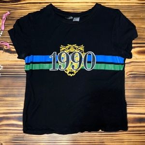 1990s lion black shirt